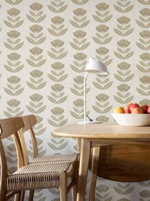 Home Decoration Wallpaper Home Furniture Renovation Stickers PVC Waterproof Flower Bedroom Wallpaper, Flower Leaf Peel And Stick Wallpaper Stickers For Furniture Covering