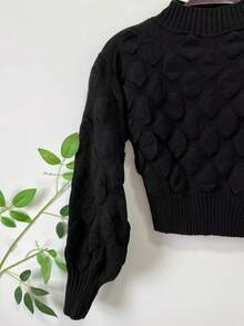 Long Sleeve Blouse With Cupcake Print, Winter Collection - Black - View 2