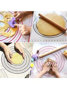 1 件装多功能铂金硅胶揉面垫，适合家庭使用