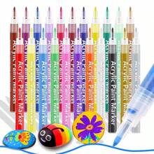 0.7mm Import Fine Tip Acrylic Paint Marker, Suitable For Sketching, Drawing And Art Use, School Supplies,Back To School