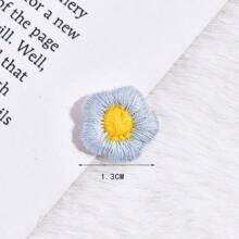 10PCS Small Flower Patches Hand Stitch On Applique For Clothes Embroidered For Clothing DIY Motif Stripes Clothes 20mm/13mm