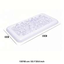 1 pièce seau à glace gonflable, porte-boisson/porte-fruit de forme carrée/rectangulaire, pour balle de ping-pong, bière, bar à salades, flotteur gonflable