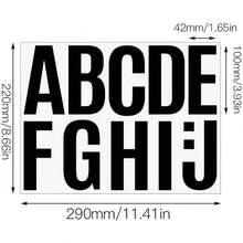24 Sheets Of Self-Adhesive Letters, 10 Cm Waterproof Adhesive Letters, Adhesive Numbers Used To Mark Address Numbers On Windows And Doors - Black - View 9
