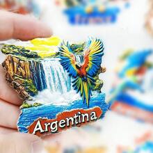 1 件树脂冰箱贴，热带雨林、马丘比丘、伊瓜苏瀑布、基督救世主图案的旅行纪念品，适合家居、厨房、卧室，创意礼品，南美之旅 - 彩色 - 查看 20