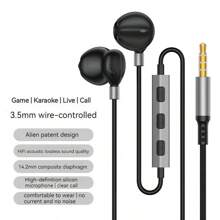 Écouteurs de type HIFI Type-C et 3,5 mm avec contrôle filaire magnétique. Écouteurs intra-auriculaires HIFI avec graves. Compatibles avec et Galaxy. Écouteurs avec micro mains libres.