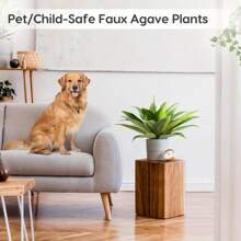 1/2 Stücke künstliche Agave Pflanze Deko UV-beständig tropische Sukkulente grüne Pflanze Frühling Sommer Kunstblumen für Garten, Balkon, Innenhof, Veranda, Küche, Esszimmer, Esstisch, Büro Heimdekoration