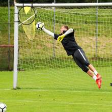1 pieza Objetivo de portería de fútbol, fácil de colocar y retirar de la portería, para entrenamiento de precisión de tiro