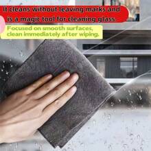 5pcs Magic Microfiber Cleaning Cloths - Streak-Free, Lint-Free For Glass & Mirrors, Ideal For Home Use, Kitchen, Bathroom, Car & Outdoor