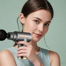 Deep Tissue Handheld Massage Gun – Quiet, Cordless & Portable Muscle Massager With 4 Attachments | Rechargeable Lithium Battery, Multi-Speed Vibration For Muscle Recovery & Pain Relief, Ideal For Home & Gym Use