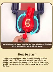 Youth Table Bowling And Football Basketball Launch Kit - Party Interactive Party Games, Indoor And Outdoor Sports Toys