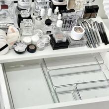 1 Pc Acrylic Desktop Organizer Display Box, Drawer Divider Storage Box, Multifunctional Vanity Makeup Cosmetic Organizer, Snack & Miscellaneous Storage Box Summer Necessity For Women Storage Organizer Gift Travel