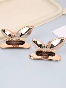 2/5pcs Rose Gold Toilet Seat Lifter - Pre-Sticky Design, Floral Pattern, Acrylic, Easy To Clean Bathroom Accessories Bathroom Organizer Back To School - Multicolor - View 6