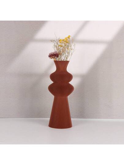 Moderne Minimalist Plastic Vase, Living Room, Study, Office Or Showroom Creative Perfect Flower Arrangement, Adding Touch Of Elegance To Any Space Birthday Graduation Home Back School Room Supplies Vase Glass view 5