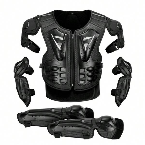Motorcycle Armor Suit Men Women Riding Protection Motorbike Body Armor Moto Protective Gear With Elbow Knee Pads Guards Riding Motocross Armor Outdoor Sports Back Chest Protector Motorcycle Accessories Rider Gifts