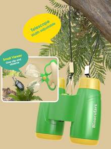 昆虫观察套件，儿童户外探险观察玩具，包含指南针、放大镜、双筒望远镜、露营配件，适合男孩和女孩，非常适合亲子互动 - 彩色 - 查看 10