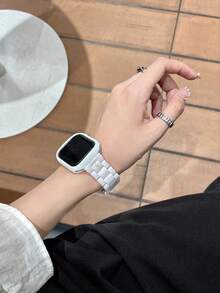 1条珍珠白大理石纹理表带，兼容 40mm Ultra 49mm 44mm 45mm 46mm 41mm 42mm 38mm；豹纹腕带，兼容 Series SE 10 9 8 7 6 5 4 3 2 1；表带配件（仅含表带） - 白色 - 查看 3