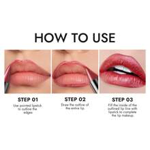 YOUNG VISION 1 pieza Lápiz labial de punta afilada con perlas y brillo, de larga duración y resistente a las manchas, lápiz labial de perlas multiusos, lápiz para labios y sombra de ojos