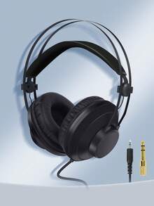 Professional Studio Recording Headphones Audio Headset Wired 3.5mm Hifi Monitor Headphones For Computer Music DJ