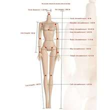 1/6 Doll Body Movable Jointed Nude BJD Dolls 11 Joints 30cm Figure Body White Skin European Fashion Doll DIY Toys Gifts - Multicolor - View 8
