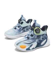 Scarpe da basket per ragazzi e ragazze, scarpi sportivi da basket cool per bambini, scarpe da basket per bambini, scarpe da basket sportive casual in tessuto a rete, traspiranti e confortevoli