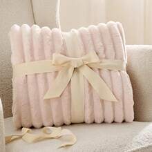 White Throw Blanket For Couch - GentleSoft Cozy Soft Blankets For Women, Cute Small Fleece Throws For Girls, Birthday Gifts For Women Mom, Fathers Day Decor Gifts, , 50x60 Inches - Crystal Pink - View 7
