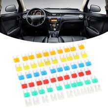 60 Silver Plastic Mini Blade Type Car Fuses, Auto Protection Interior Parts. - Multicolor - View 2