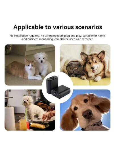 1pc Mini Spy Stealth Surveillance Camera Motion Detection Night Vision 1080P HD, Indoor Monitoring Of Pets/Children/Nannies, Application Control, Convenient Installation, No Battery Required. view 9