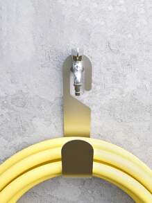 1pc Stainless Steel Flexible Hose Storage Rack Hook Pipe Holder, Wall Mounted For 30M 4 Inch Hose, Multi-Scene Use In Garden, Balcony, Garage, Yard