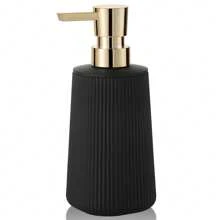 [Phthalate-Free] Soap Dispenser Phthalate-Free Plastic Ergonomic Pump Handle, Ribbed Texture Bathroom & Kitchen Use Modern Bathroom Accessories