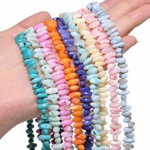 4.5*9mm Asymmetrical Colorful Shell Beads Loose Spacer Charms Beads For Jewelry Making DIY Bracelet Necklace Accessories - Beads - View 3