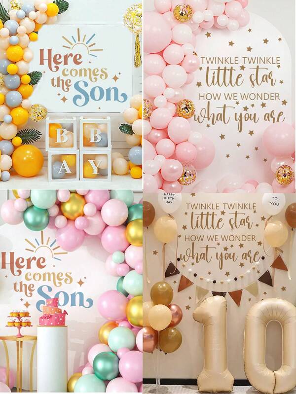 1pc Party Decoration Wall Stickers Durable Waterproof PVC Stickers Self-Adhesive Easy To Peel Suitable For Festivals, Parties, Arch Decorations, Birthdays, Graduation Season, Home Decorations To Make Your Life A New Look Holiday Decoration Stickers Birthday Graduation Gifts