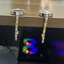 Foldable Metal Desktop Hanging Hook Student Desk Hook Portable Metal Bag Hanger Travel Essentials - Silver - View 4