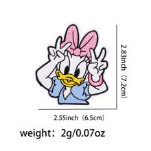 Disney 1pc Disney Mickey, Minnie, Donald Duck, Daisy Duck Fabric Applique Patch, DIY Decorative Accessories For Bags, Clothes Summer, School