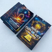 Soul Contract Oracle Cards, Spirit Messages Card Deck, Soul Tarot Deck, Mysterious Information Cards, Fortune Telling, 12x7cm - Multicolor - View 5