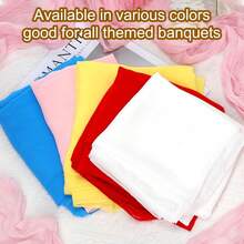 2pcs Burgundy Chiffon Table Runner 27x118 Inches, Transparent Fabric Table Cloth Romantic Wedding, Suitable For Bridal Shower, Party, Banquet, Outdoor, Wedding Table Chair Decor - Multicolor - View 7