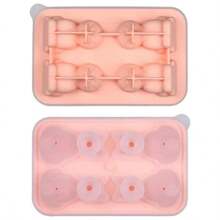 1pc 4-Hole Ice Cube Tray, Cute Cat Shaped Ice Maker, Reusable Ice Trays For Freezer, Flexible Silicone Ice Molds