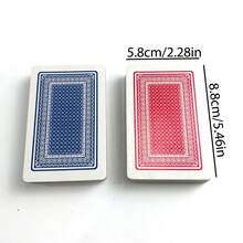 1 件经典红色传统扑克牌套装 - 现代风格成人纸牌，盒装 - 彩色 - 查看 2