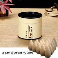 1 Can Of Approx. 42 Pieces, Natural Backflow Incense Cones - Assorted Fragrances, Suitable For Waterfall Incense Burner Holder, Can Be Used At Home, Meditation Room, Yoga Studio Etc. To Relieve Mood And Induce Relaxation, Portable.