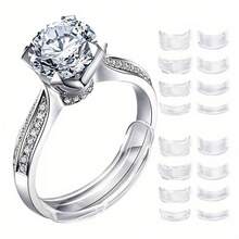 16-Piece Adjustable Invisible Ring Size Adjuster Set - Non-Slip Comfortable Fit, Multi-Purpose Size Pads, Suitable For Loose Rings, Portable Jewelry Size Tool, Suitable For Oversized Accessories, Various Finger Sizes - 16 mục - Xem 3