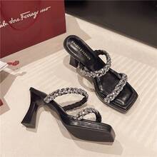 Women Heeled Sandals - 玫紅色 - 查看 2