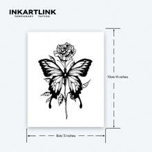 INKARTLINK Revolutionary Tattoo Technology: Semi-Permanent Tattoos, Floral & Butterfly Designs, Temporary Tattoos, Long-Lasting, Waterproof, Authentic Tattoo Appearance, Plant-Based Ink, Suitable For Arms - Black - View 5