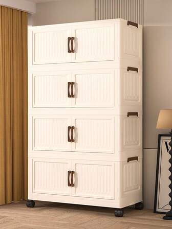 5/4/3/2/1 Layer Storage Boxes, Foldable Wardrobe, Home Organizer For Clothes, Blankets, Toys, Plastic Storage Containers