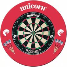 Striker Dartboard And Surround - Black/White/Red/Green - View 3