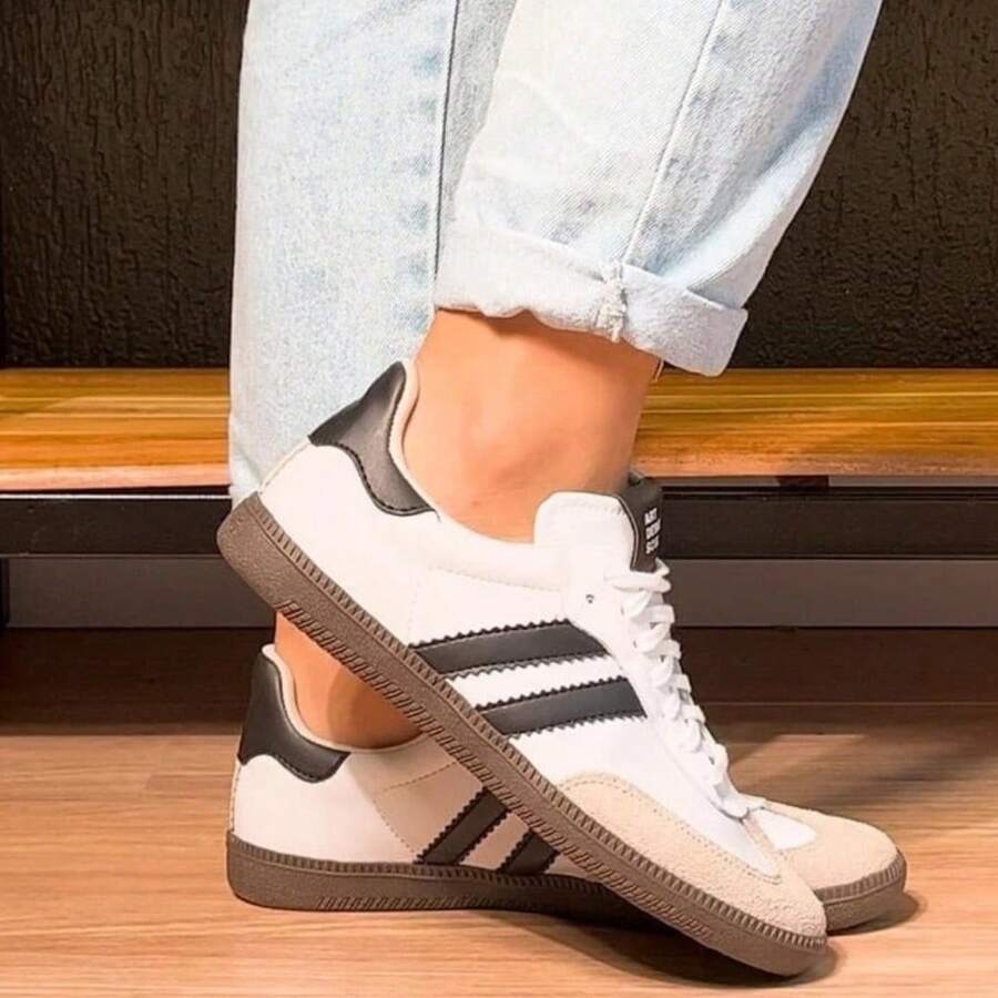 Sam Casual Skater Style Sneakers With Comfortable Design - 白色 - 查看 1