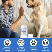 40 g Baume pour les pattes de chien - Hydrate et nourrit la peau - Répare les nez et les pattes secs - Le plus adapté pour les conditions météorologiques extrêmes - 40 g