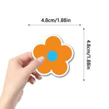 60 Adesivi Mini Fiori, Adesivi Estetici in Vinile, Adesivi Decorativi per Scrapbooking, Diario, computer portatile, Paraurti, Skateboard, Bottiglie d'Acqua, Computer, Telefono, Cartoni Animati, Casco, Auto - Multicolore - Visualizzare 2