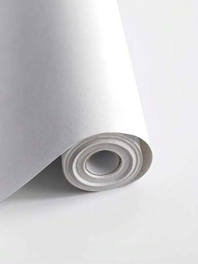 Roll Waterproof, Stain Resistant Matte Wit Wallpaper, PVC Material, Self Adhesive Furniture Sticker, Removable, Kitchen Countertops, Cabinets Desktops