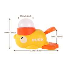 1pc Pet Feeder, Interactive Pet Toy, Battery Free, Cute Duck Shaped With Transparent Window Snack Dispenser, Manual Pet Feeder Toy, Dog Treat Puzzle Dispenser