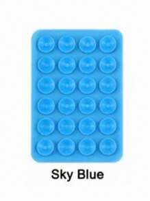 1pc 24 Suction Cup Silicone Non-Slip Washable Double-Sided Suction Cup Phone Holder, Cell Phone Holder, Phone Anti-Slip Sticker, Power Bank & Phone Case Accessory