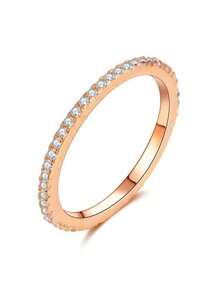 3 Stücke Modeschmuckset für Frauen, Edelstahl Legierung Kombination Ringe, 14 Karat Gold, Silber, rosegoldfarbene Überzogene Stapelringe, geeignet für Alltag, Party, Muttertag, Valentinstag, Feiertagsgeschenke, Paarzubehör